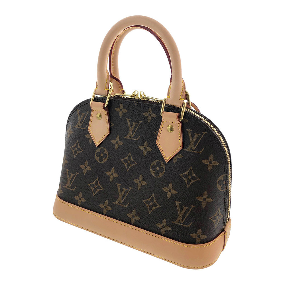 Louis Vuitton Alma BB Monogram 2way Hand Shoulder Bag Brown